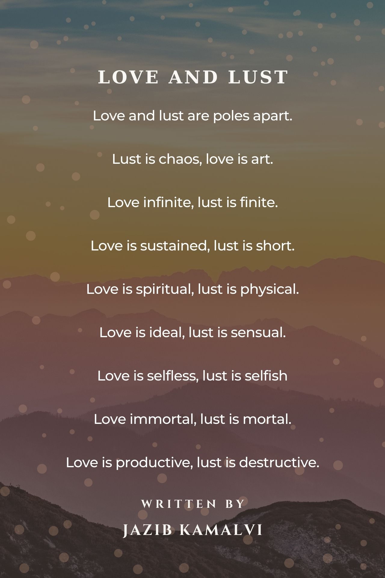 Love And Lust